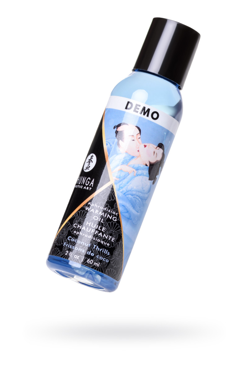 МАСЛО ДЛЯ МАССАЖА SHUNGA КОКОСОВОЕ ВОЛНЕНИЕ, РАЗОГРЕВАЮЩЕЕ, 60 МЛ